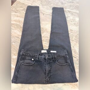 Curve Appeal Essential Skinny Jeans Black Washed Denim Size 12/31 Mid Rise